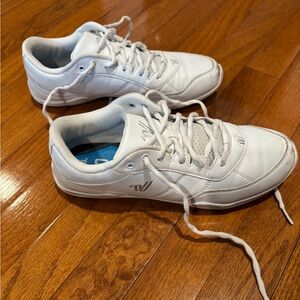 Women’s white cheer sneakers
